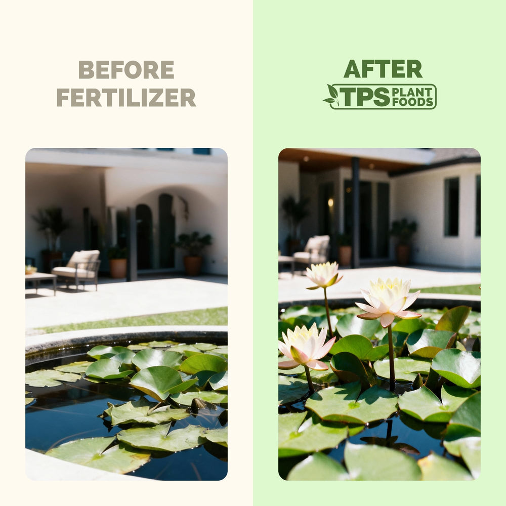 TPS NUTRIENTS Lotus Fertilizer dosing in water shows application