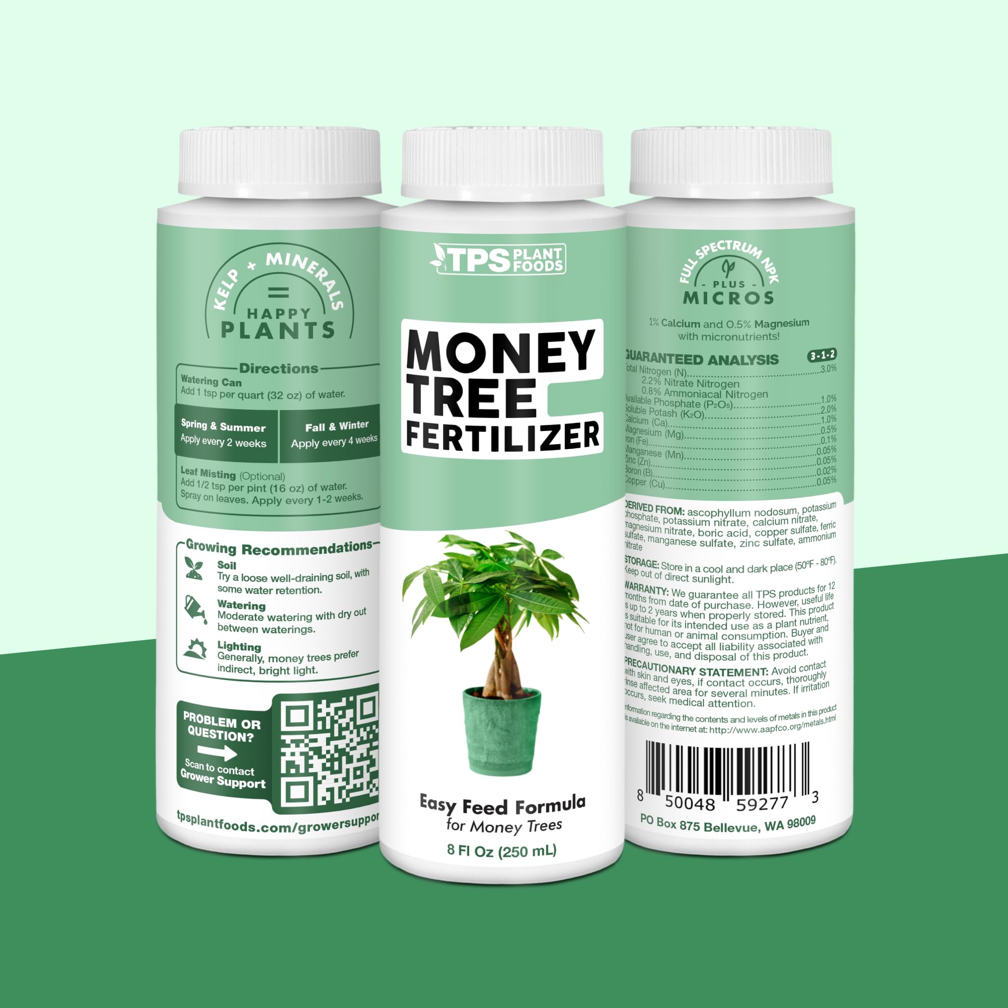 TPS Nutrients Money Tree made in USA packaging highlights quality.