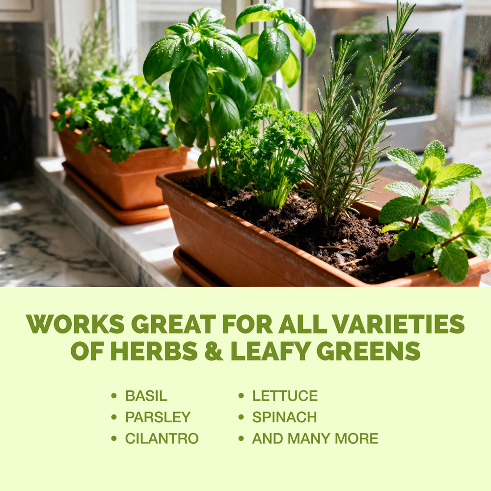TPS NUTRIENTS organic-herb-fertilizer underlines organic nutrition for edible herbs.