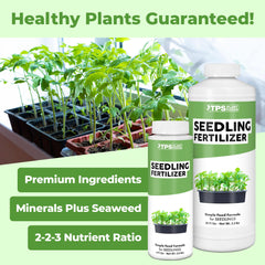 TPS NUTRIENTS Seedling Fertilizer root-growth closeup shows even nutrition for young roots