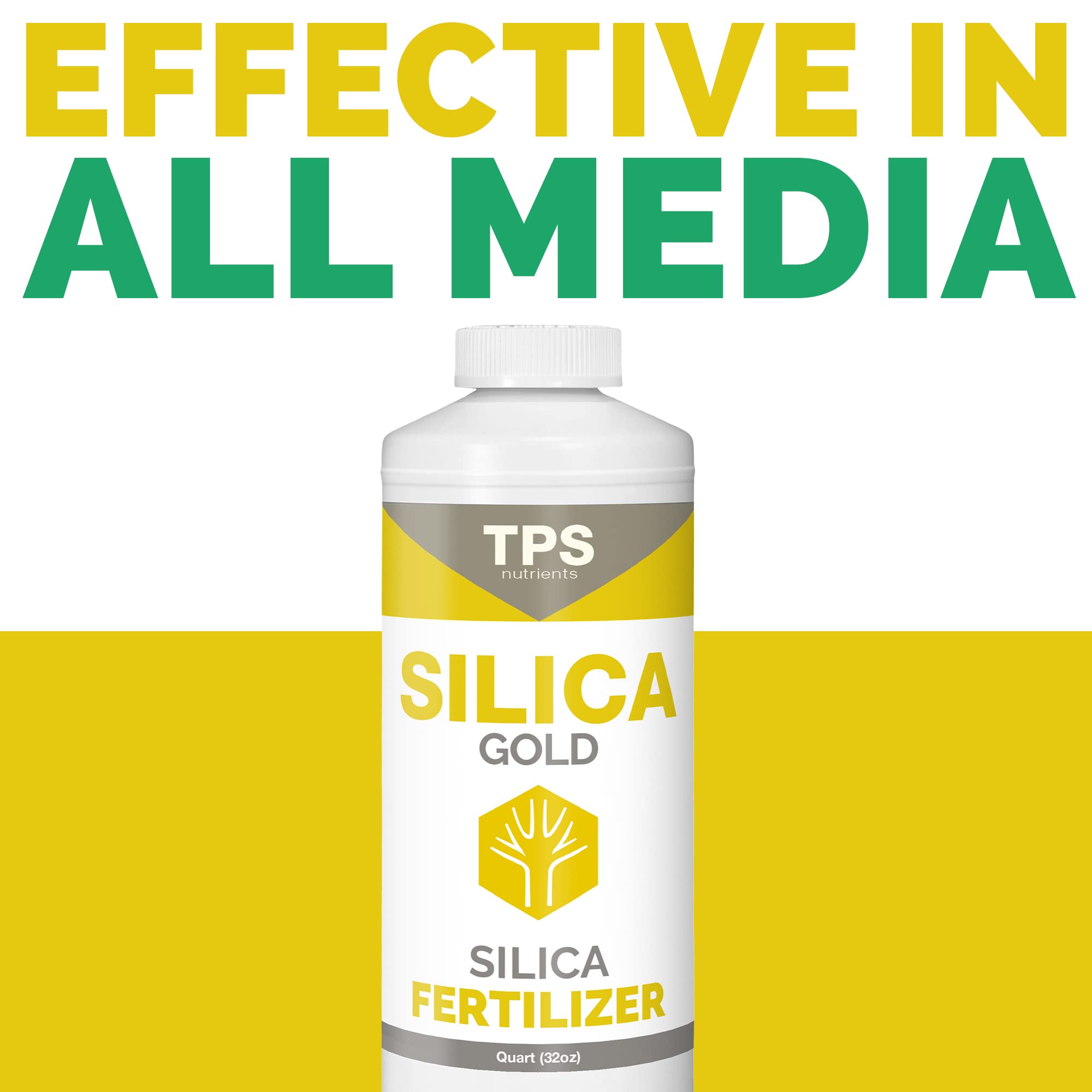 TPS NUTRIENTS Silica Gold label close-up confirms USA-made quality.