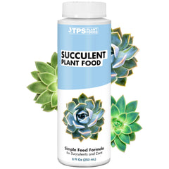 TPS NUTRIENTS succulent plant food bottle pour supports balanced growth.