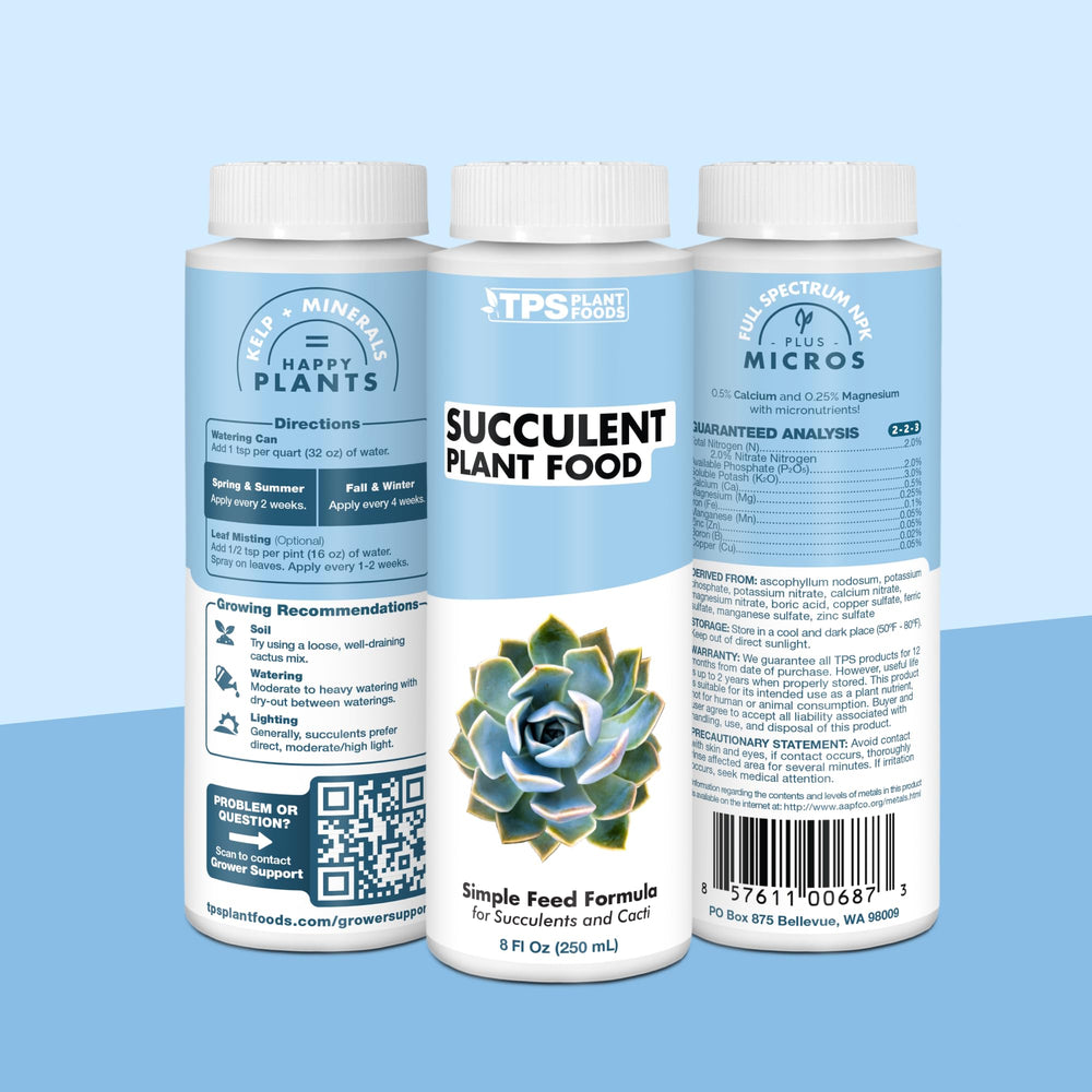 TPS NUTRIENTS succulent plant food made-in-usa reflects quality and reliable sourcing.