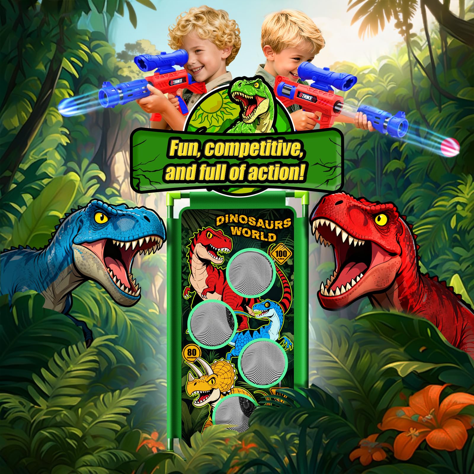 Tqeieu dinosaur toy with three themes sparks imaginative play