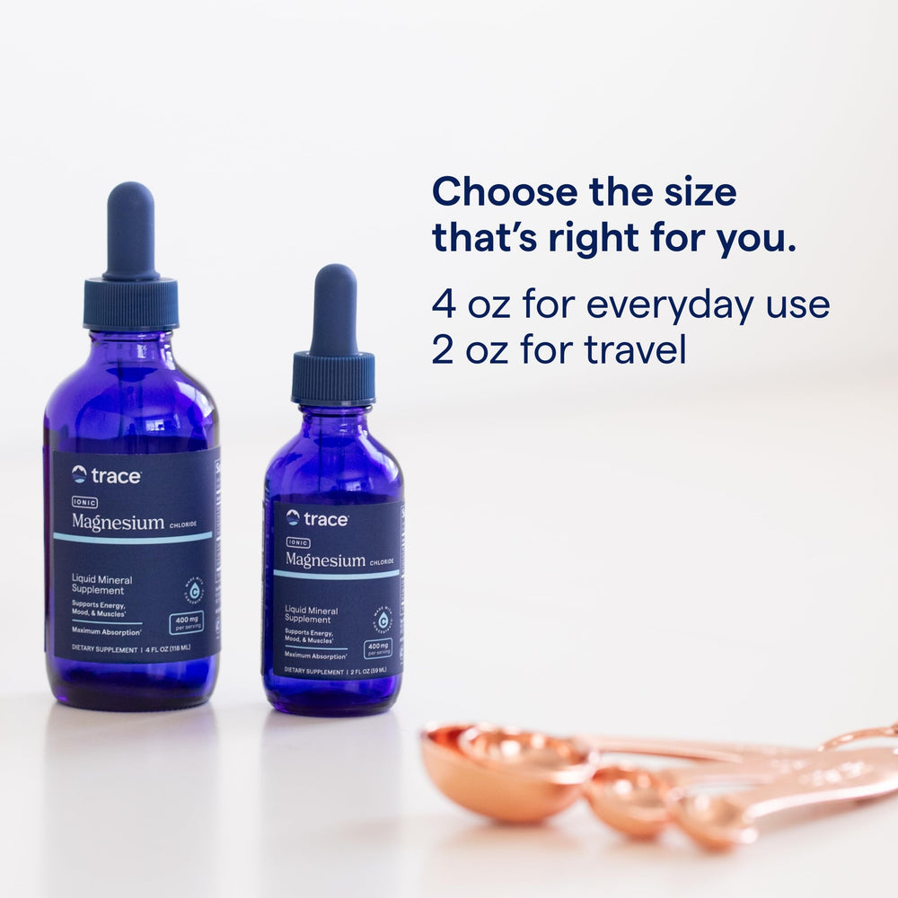 Trace Minerals Ionic Magnesium travel-friendly bottle for on-the-go