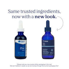 Trace Minerals Ionic Zinc dosage measure illustrating precise 1.25 mL serving.