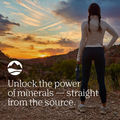 Trace Minerals Power Pak pouring glass shows a refreshing hydration option.