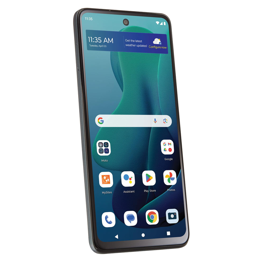TracFone Moto g 5G 2024 120Hz screen enables smooth scrolling.