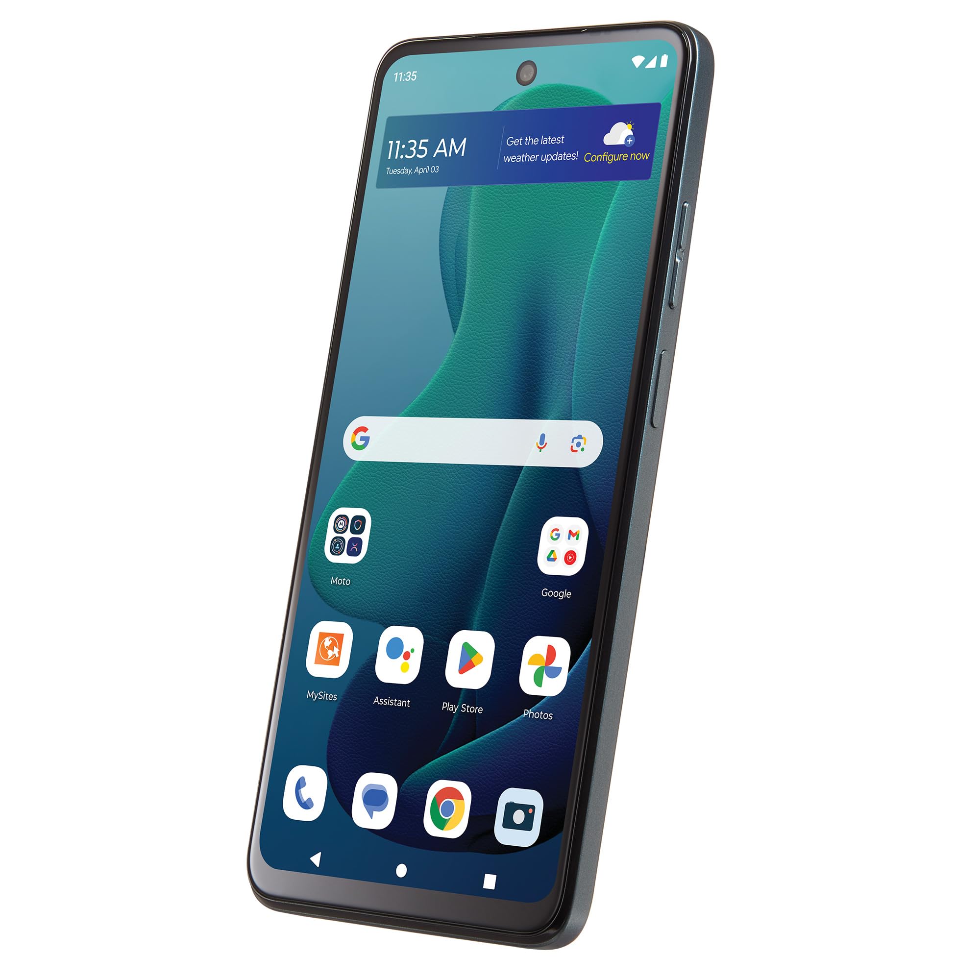 TracFone Moto g 5G 2024 5000mAh battery for all-day use.