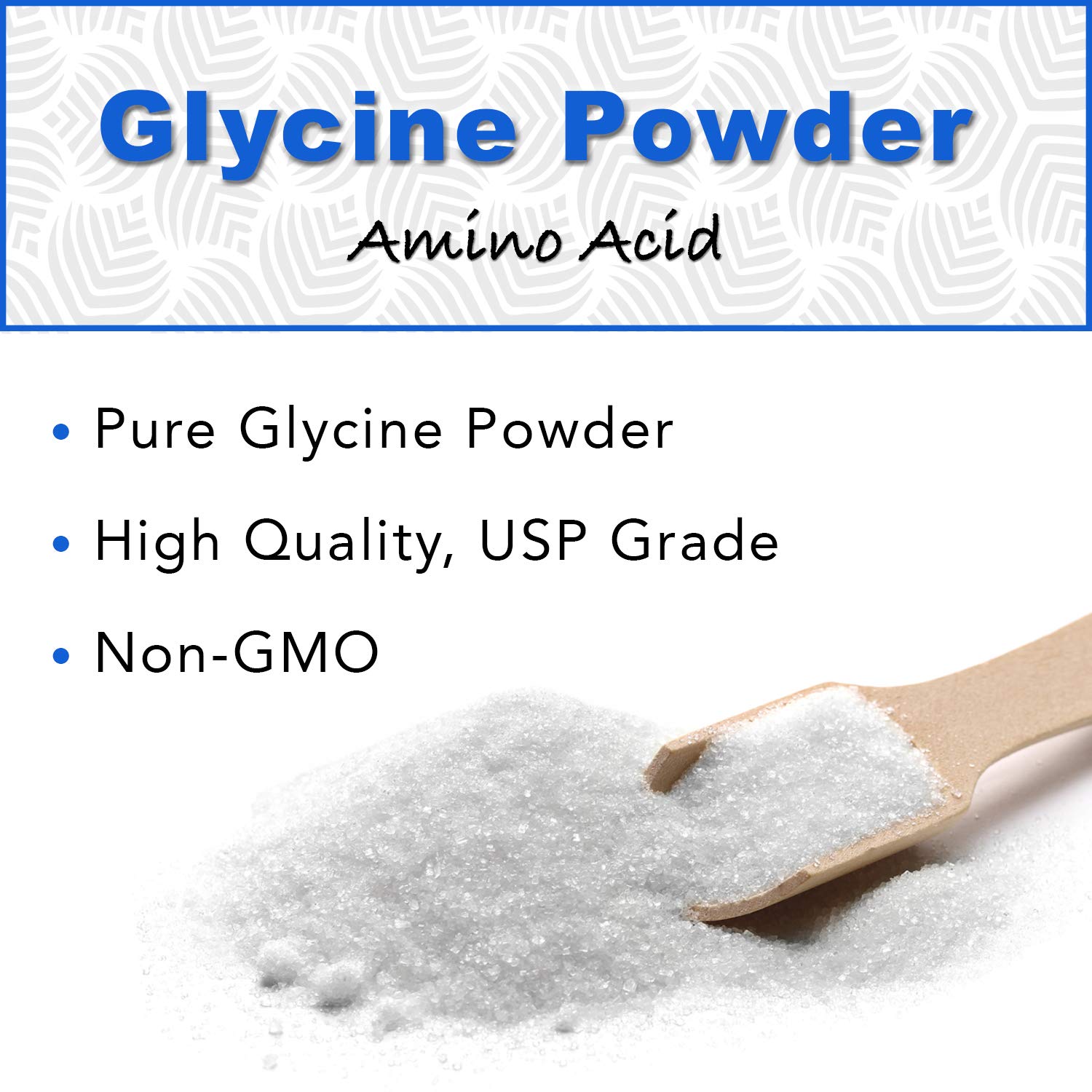 TradeKing glycine powder dissolving in water for a smooth drink.