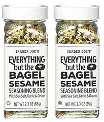 Trader Joe's Everything Bagel Seasoning bottle for flavoring bagels, popcorn, and roasted vegetables