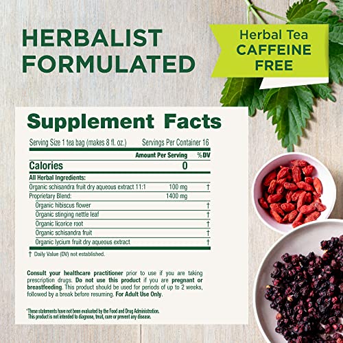 Traditional Medicinals Everyday Detox tea box back with ingredients and certifications