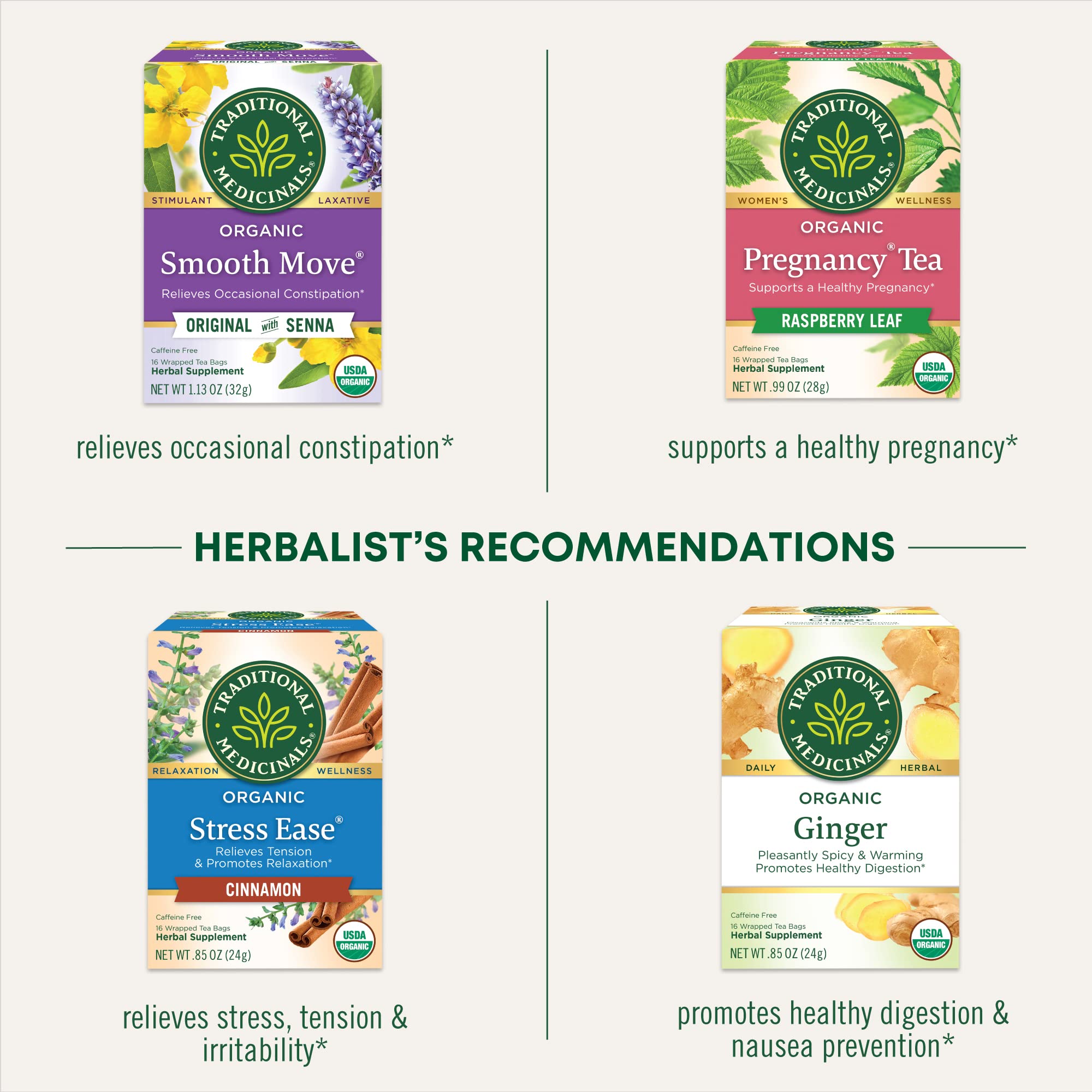 Fair Wild certified logo on Traditional Medicinals packaging signaling ethical sourcing.