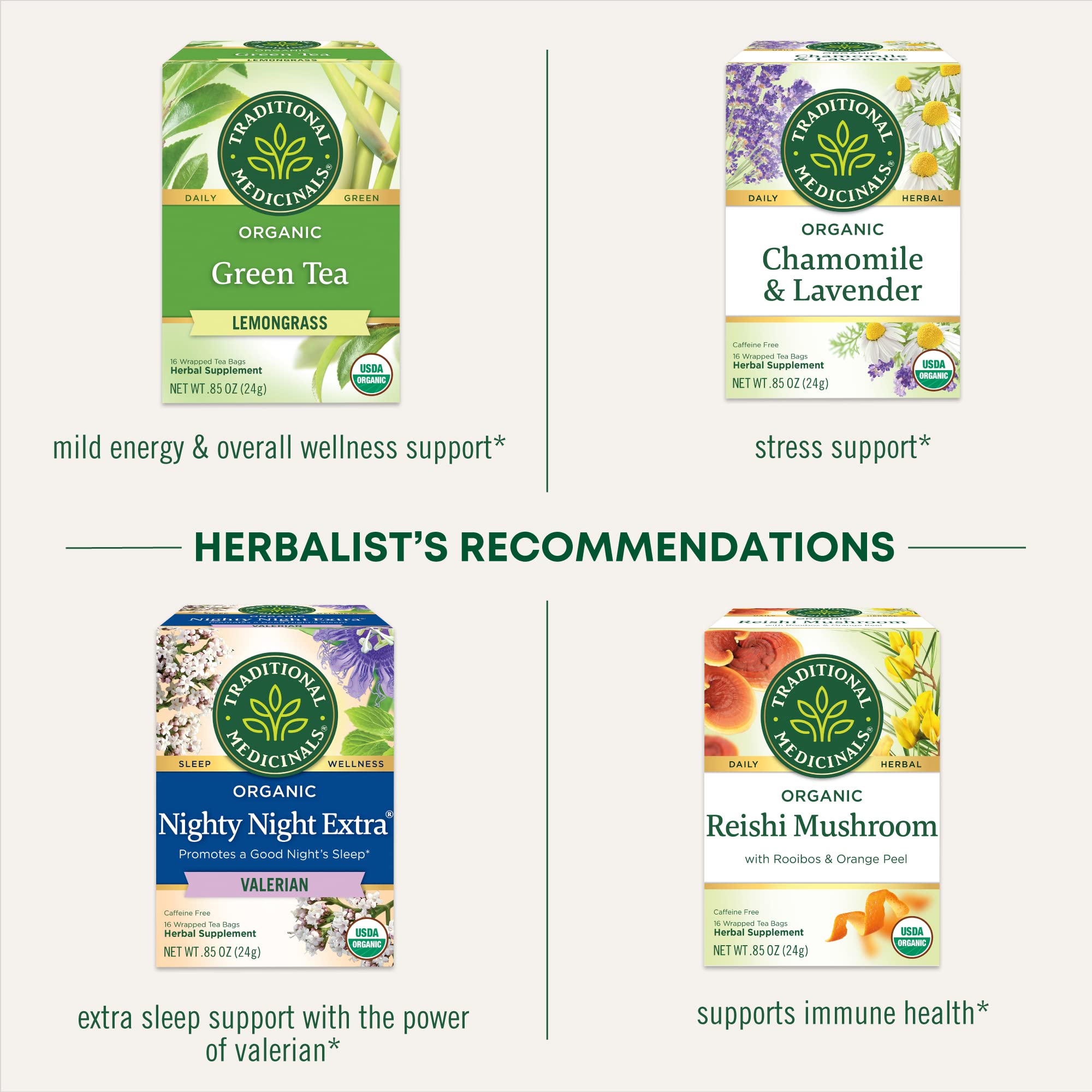 Traditional Medicinals fragrant kitchen scene suggesting calming aroma