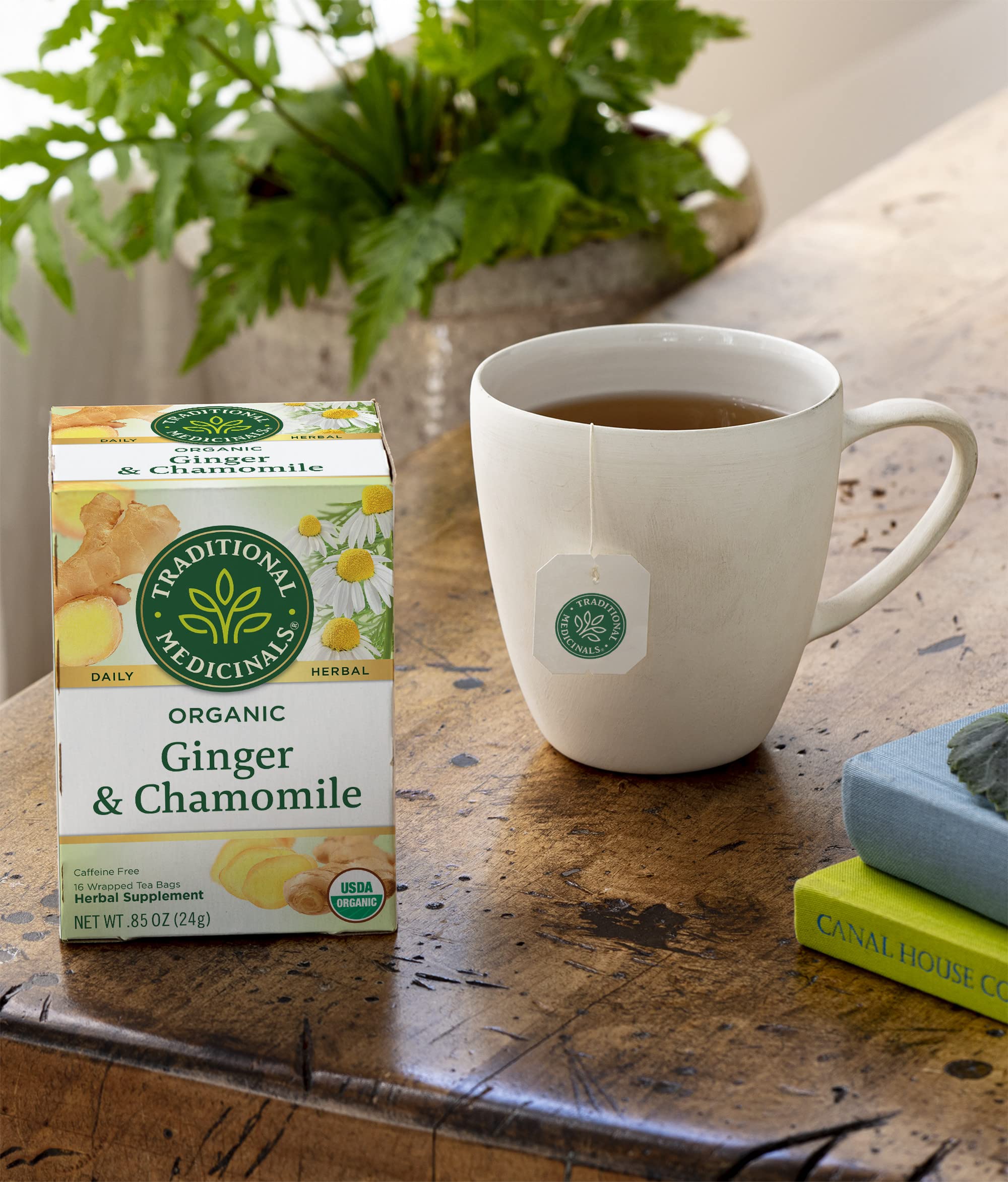 Traditional Medicinals organic certifications seals on packaging for trust