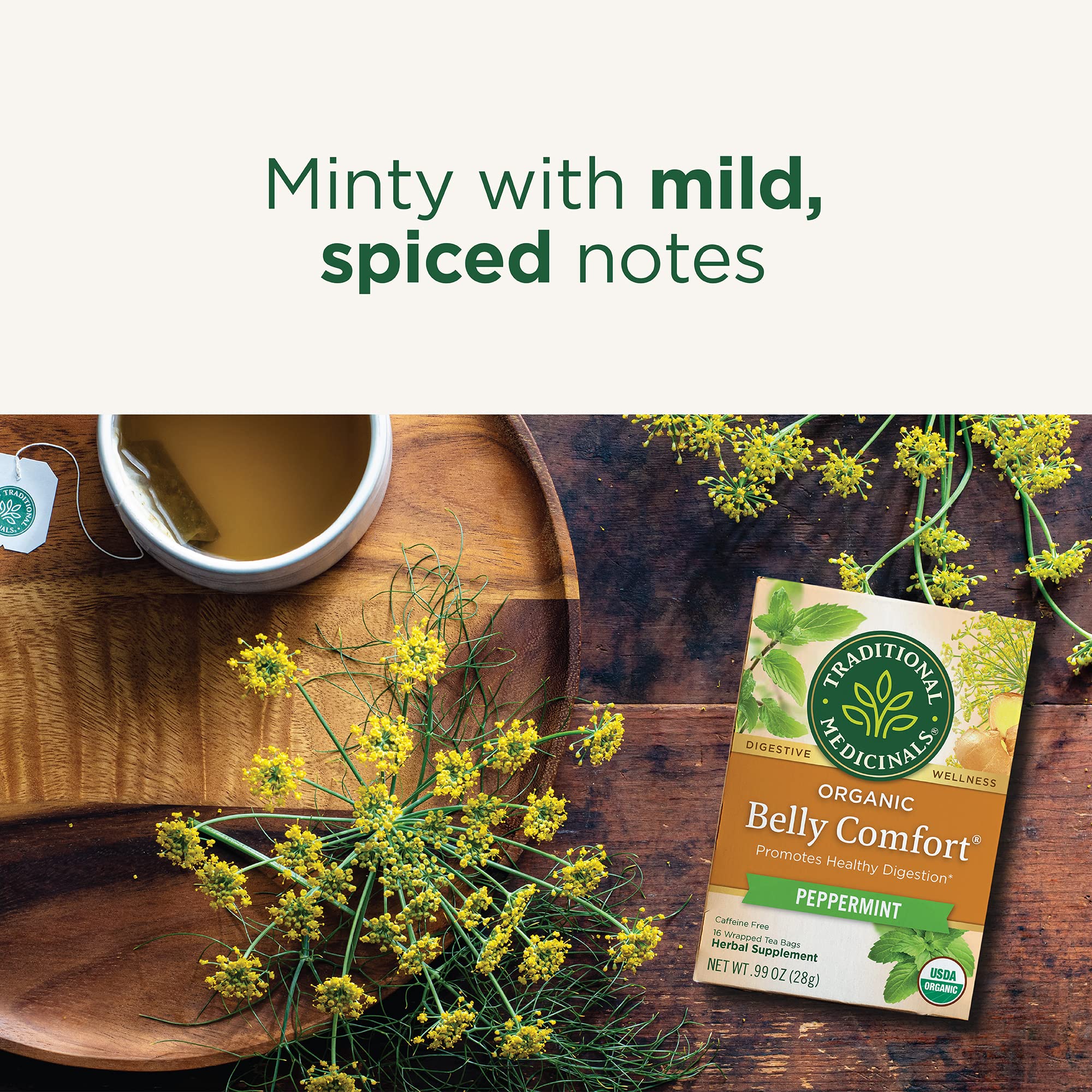 Traditional Medicinals green tea origins, Himalayan Darjeeling hills highlight organic foundation.