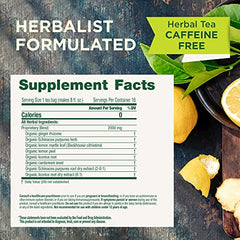 Traditional Medicinals Immune Zoom tea bag close-up highlighting organic ingredients for daily wellness.