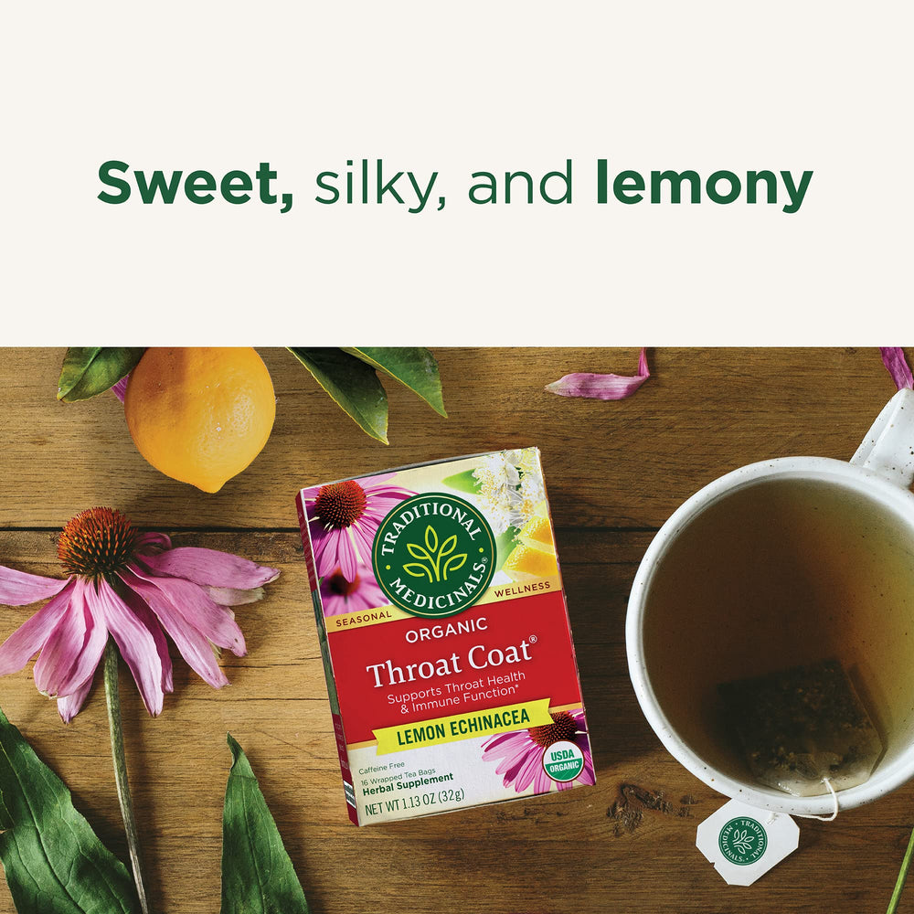 Traditional Medicinals Marshmallow root notes add silky sweetness to the brew.