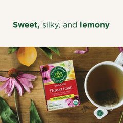 Traditional Medicinals Marshmallow root notes add silky sweetness to the brew.