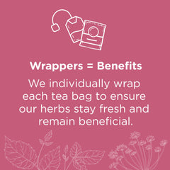 Traditional Medicinals organic raspberry leaf tea box front, 48 caffeine-free bags showcased.