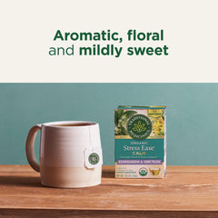Traditional Medicinals Stress Ease rose notes help soothe nerves during tense moments.
