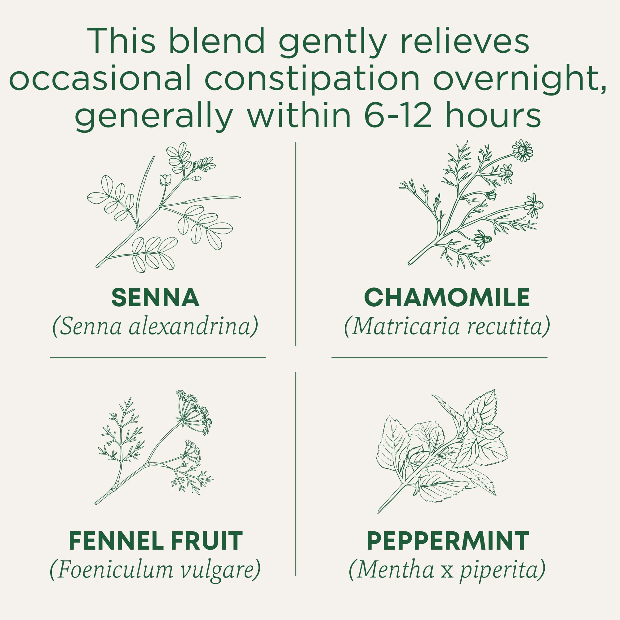 Traditional Medicinals Smooth Move packaging label highlights organic and compostable features