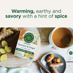 Tea bag and cup with fragrant steam, inviting relaxation, Traditional Medicinals