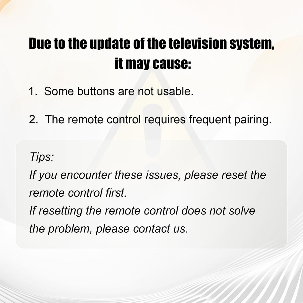 Trado not-for-roku remote label, front view, compatibility note.