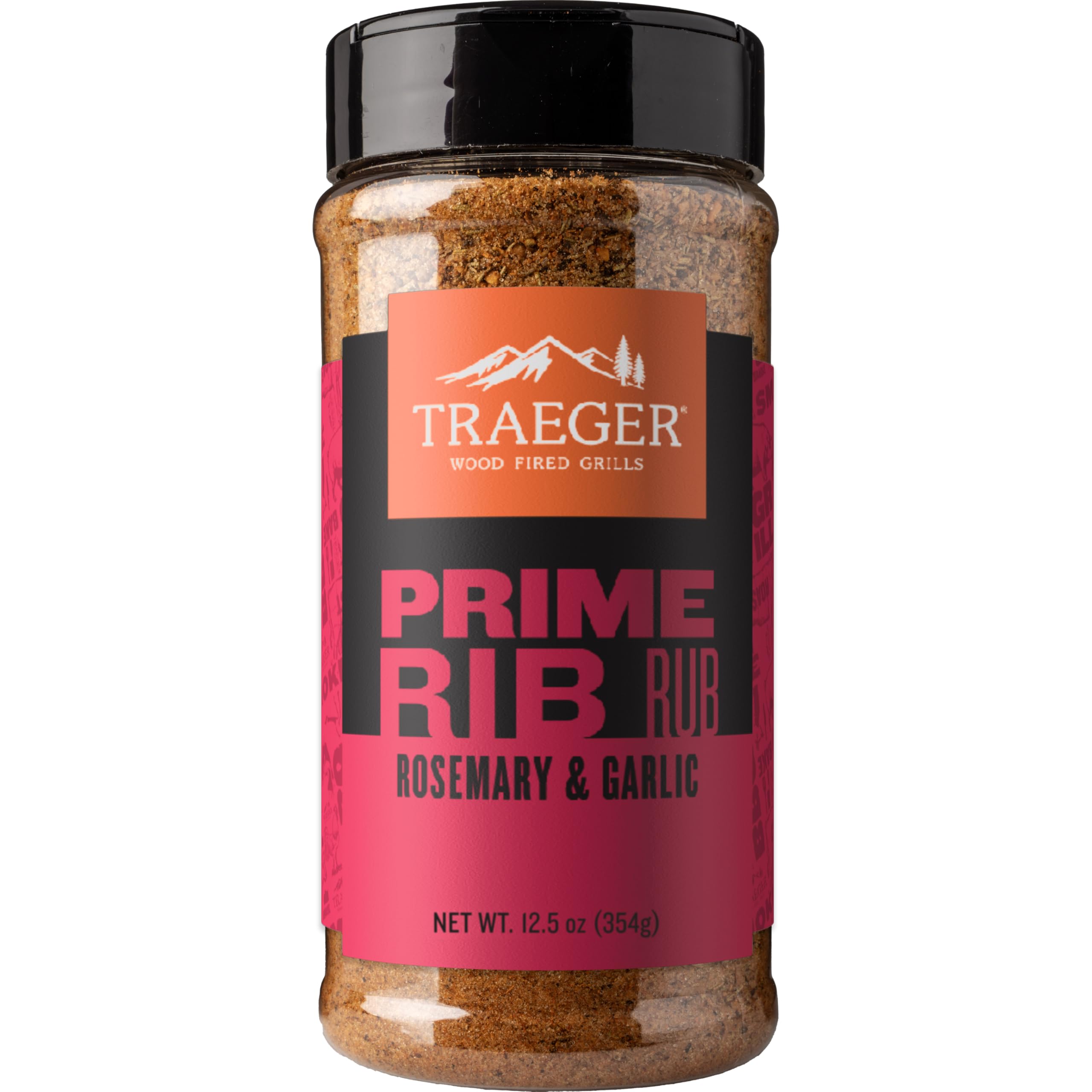 Traeger Prime Rib Rub with rosemary and garlic boosts beef flavor for prime cuts.