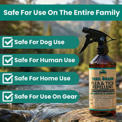 Rosemary aroma in Trail Guard helps deter mosquitoes and flies outdoors.