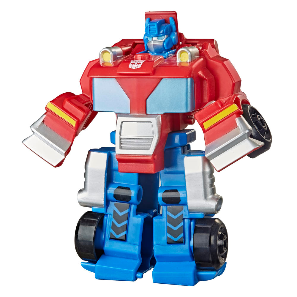 Transformers Rescue Bots Optimus Prime robot-to-truck conversion for imaginative rescues.