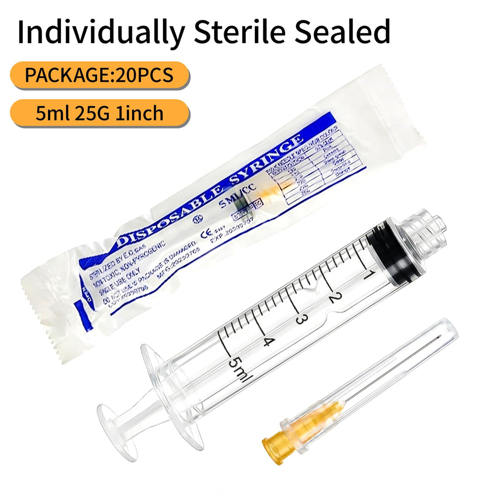 TRANSMEDSY needle close-up 25ga 1in for smooth flow.