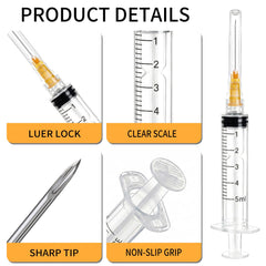 TRANSMEDSY Luer Lock connection secures the needle during use.