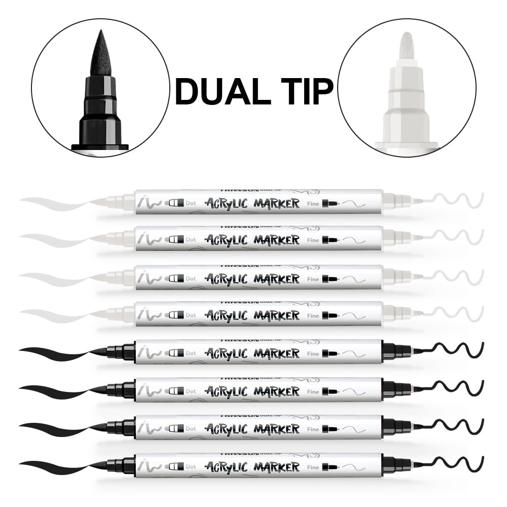 TRANSON brush-tip strokes demonstrate broad, textured lines