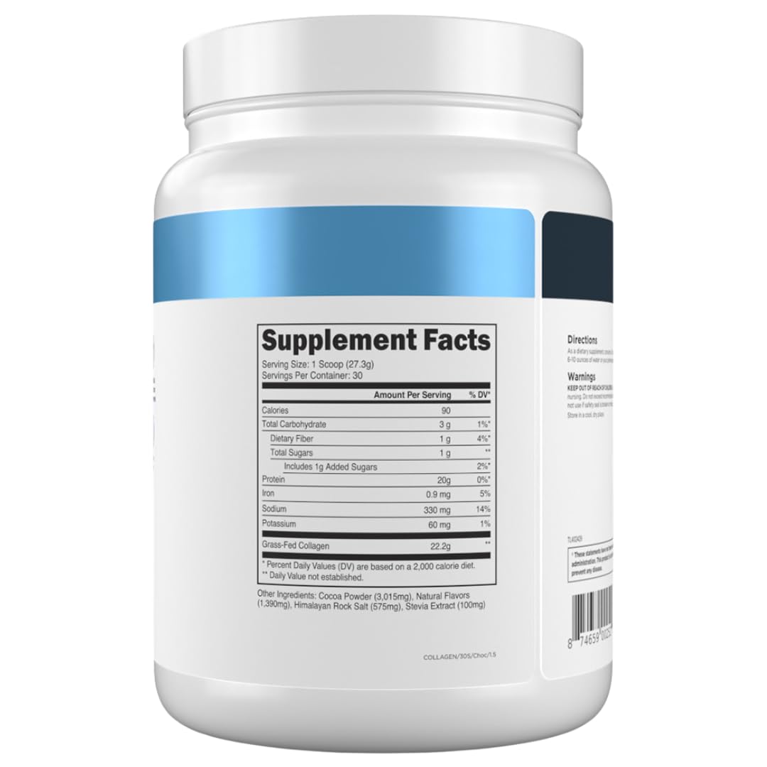 Transparent Labs chocolate collagen shake-ready presentation in a glass