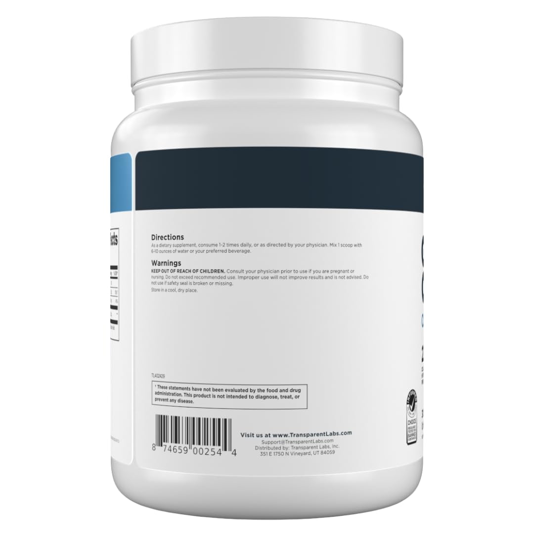 Transparent Labs clean-label ingredients highlight transparency and trusted nutrition without additives.