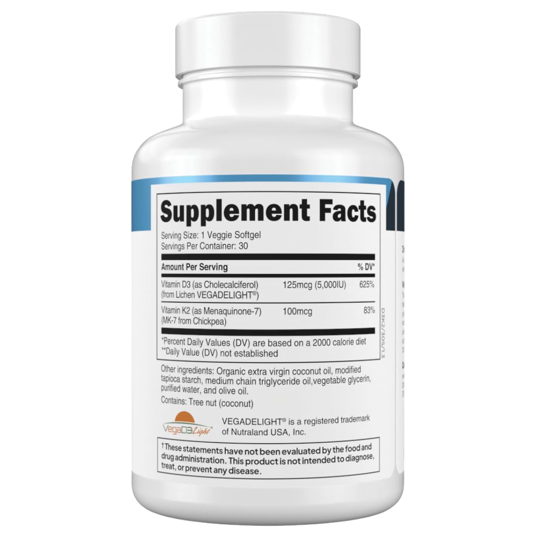 Transparent Labs D3K2 bottle with third-party testing seal for quality.