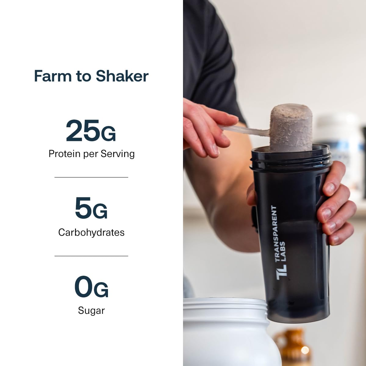 Transparent Labs dairy-free beef protein panel highlights ingredient clarity and dairy-free formulation.