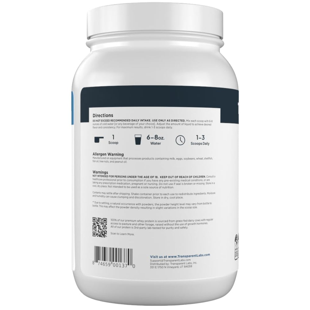 Transparent Labs recovery setup hints at post-workout support.
