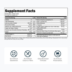Transparent Labs Lean Pre-Workout scoop measures a precise serving for consistency.