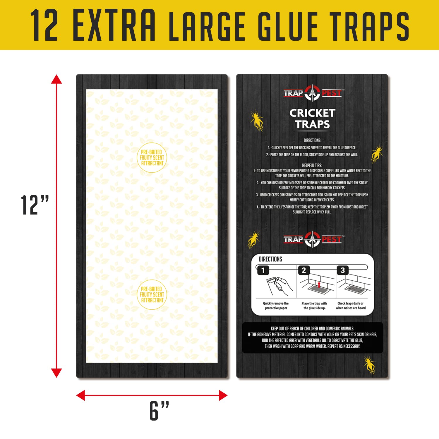 12 pre-baited traps provide continuous monitoring and capture potential.