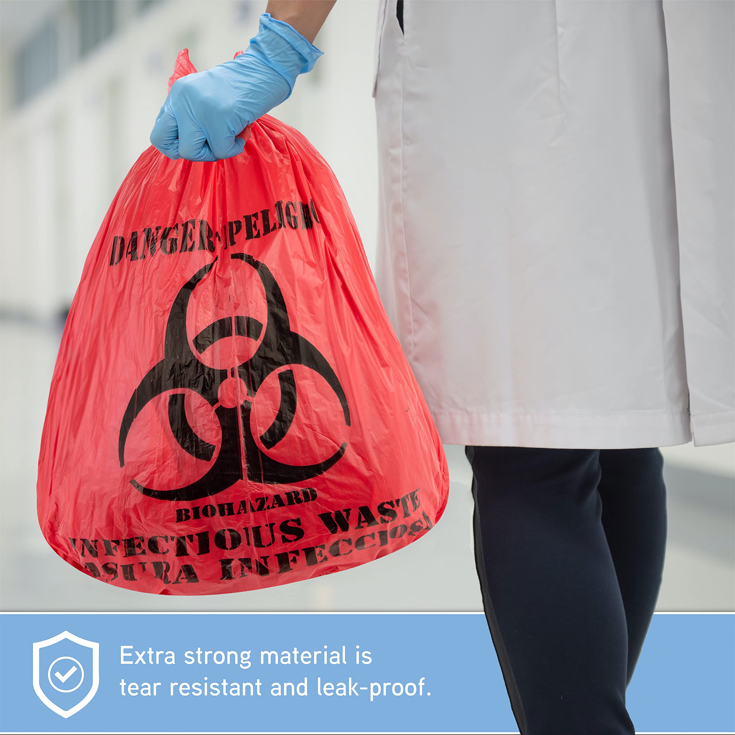 Trashanium red biohazard bag is OSHA compliant