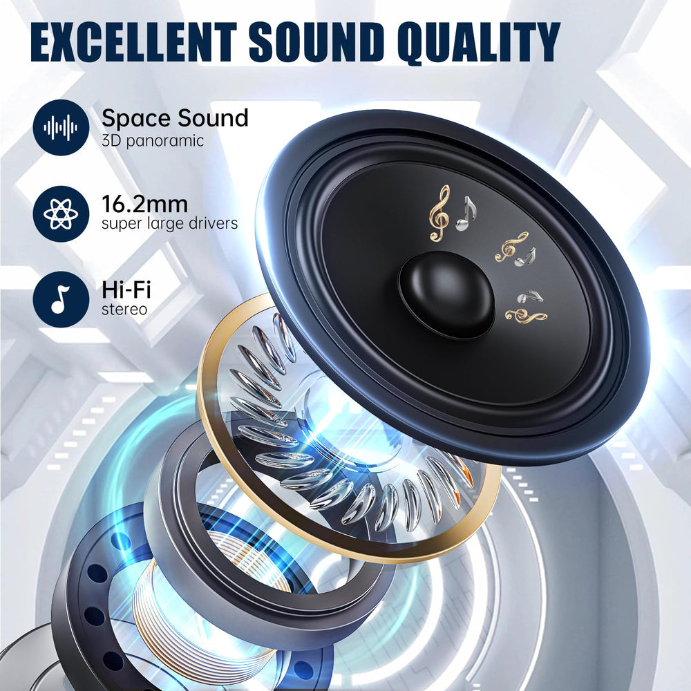 TRAUSI Bluetooth 5.4 connectivity highlights instant pairing and stable signals.