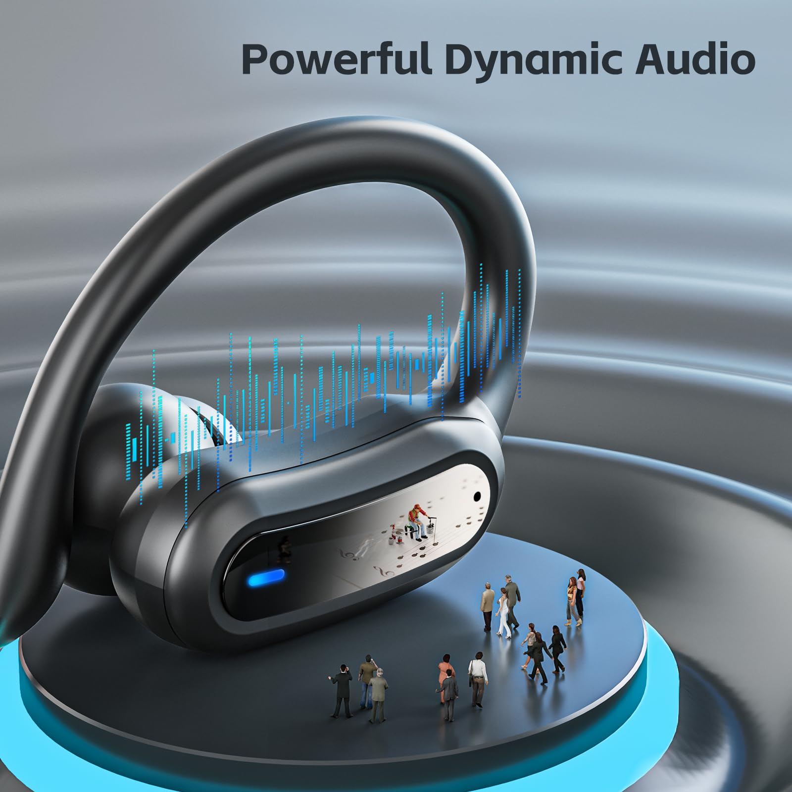 TRAUSI earbuds auto-pairing highlights seamless connection as soon as case opens.