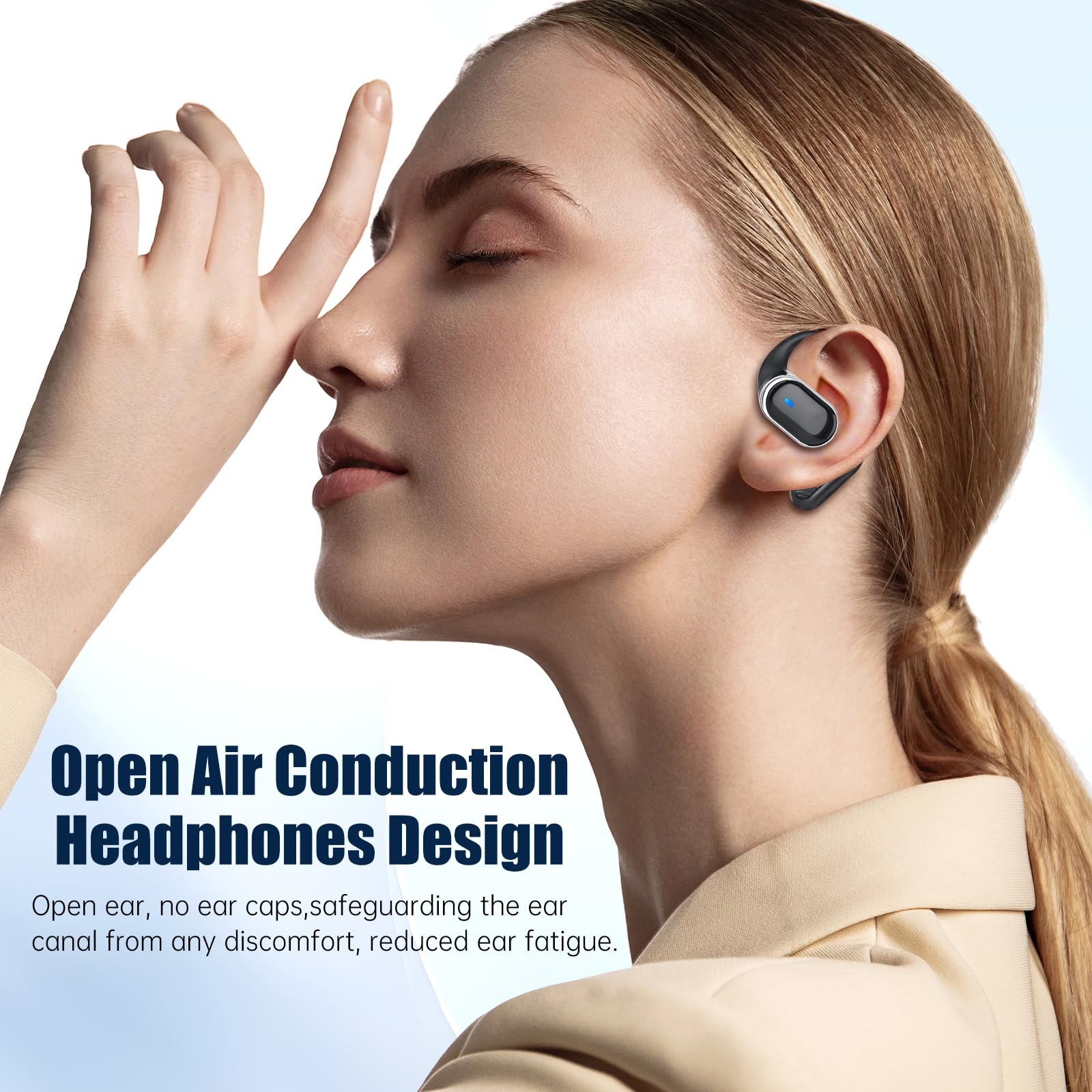 TRAUSI Easy Tap Controls for hands-free music and calls.