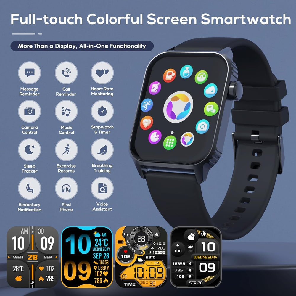 TRAUSI Smartwatch offers customizable watch faces for personal style on any occasion.