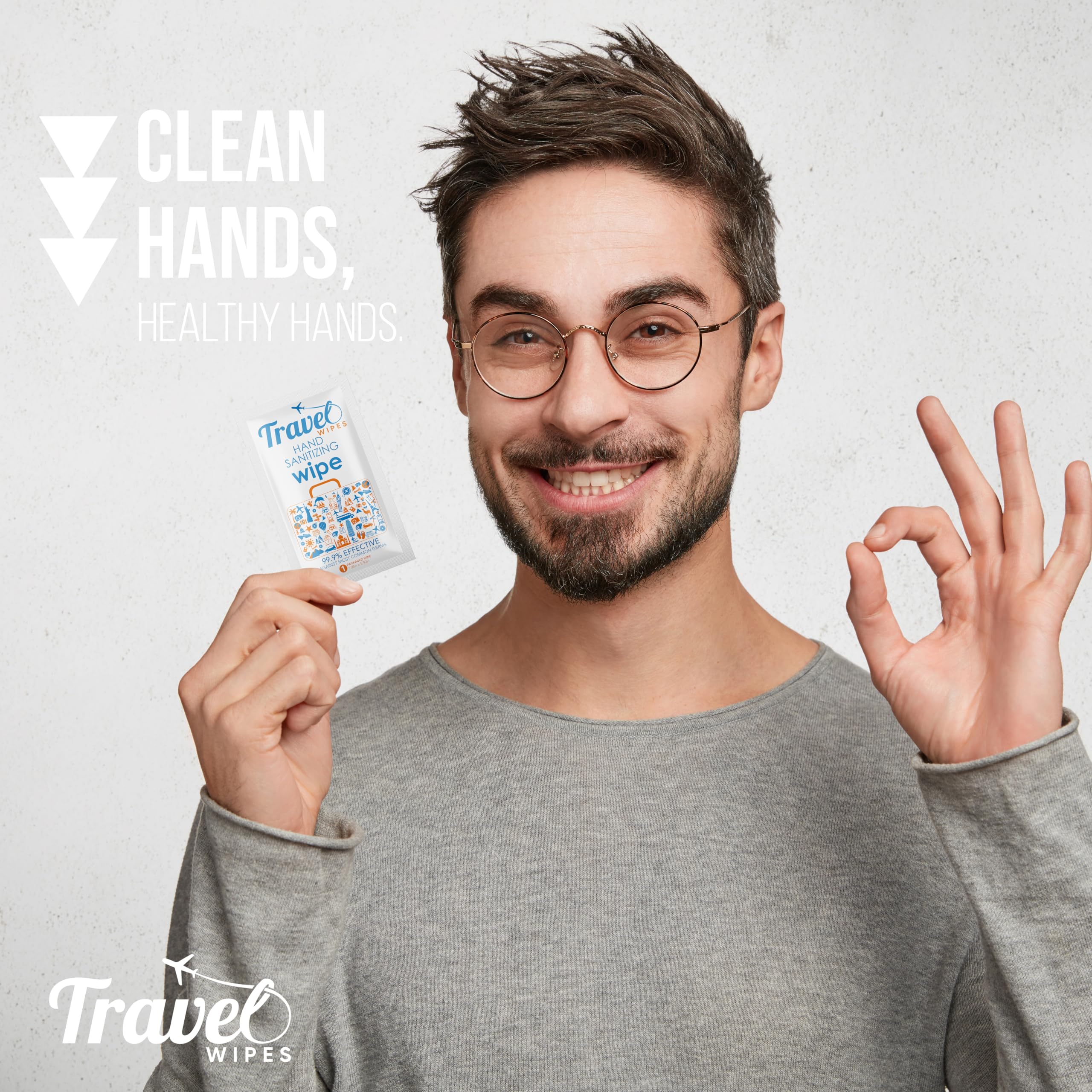 Travel Wipes compact travel-friendly pack fits bags and pockets easily
