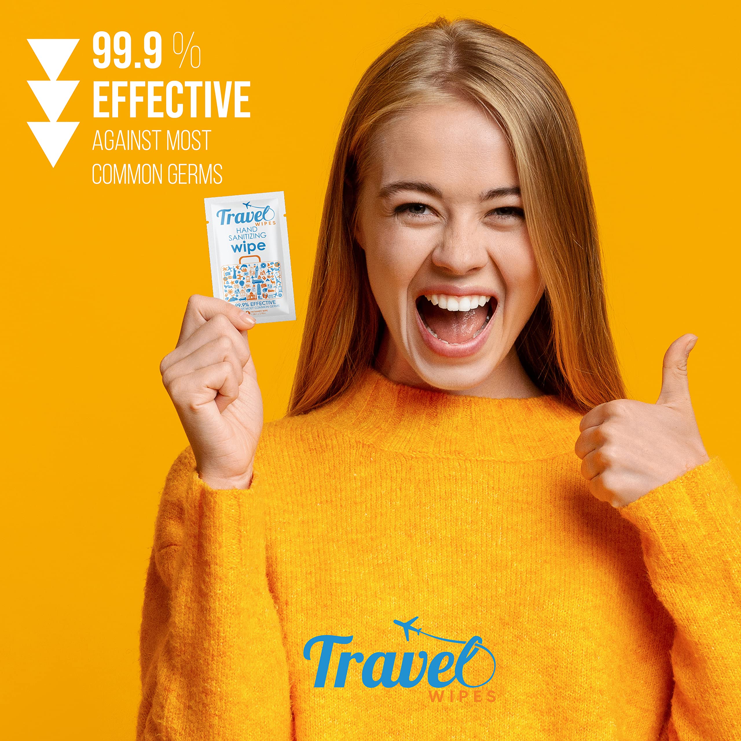Travel Wipes fragrance-free moisturizing formula gentle on skin