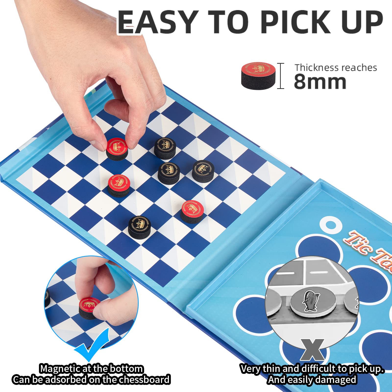 Travofun bright blue patterns improve visibility and invite engaging play.