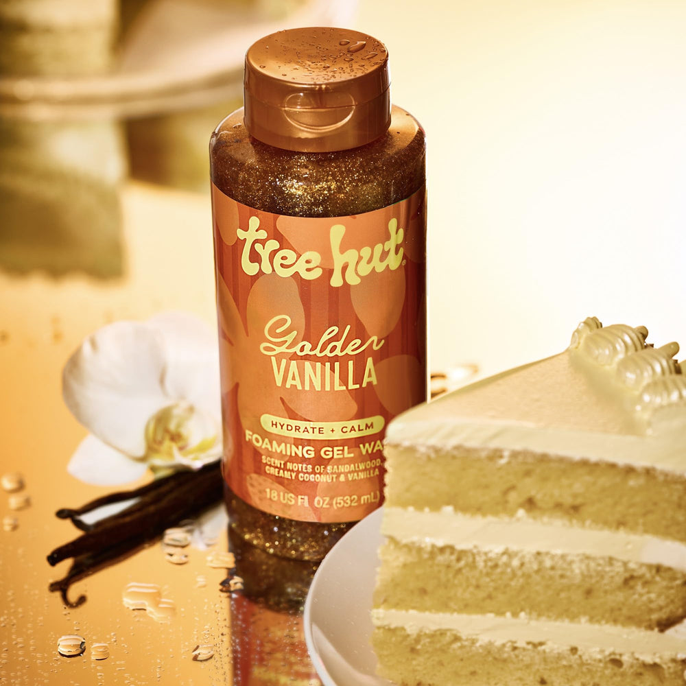 Tree Hut nourishing oil blend closeup featuring avocado, kiwi and orange oils